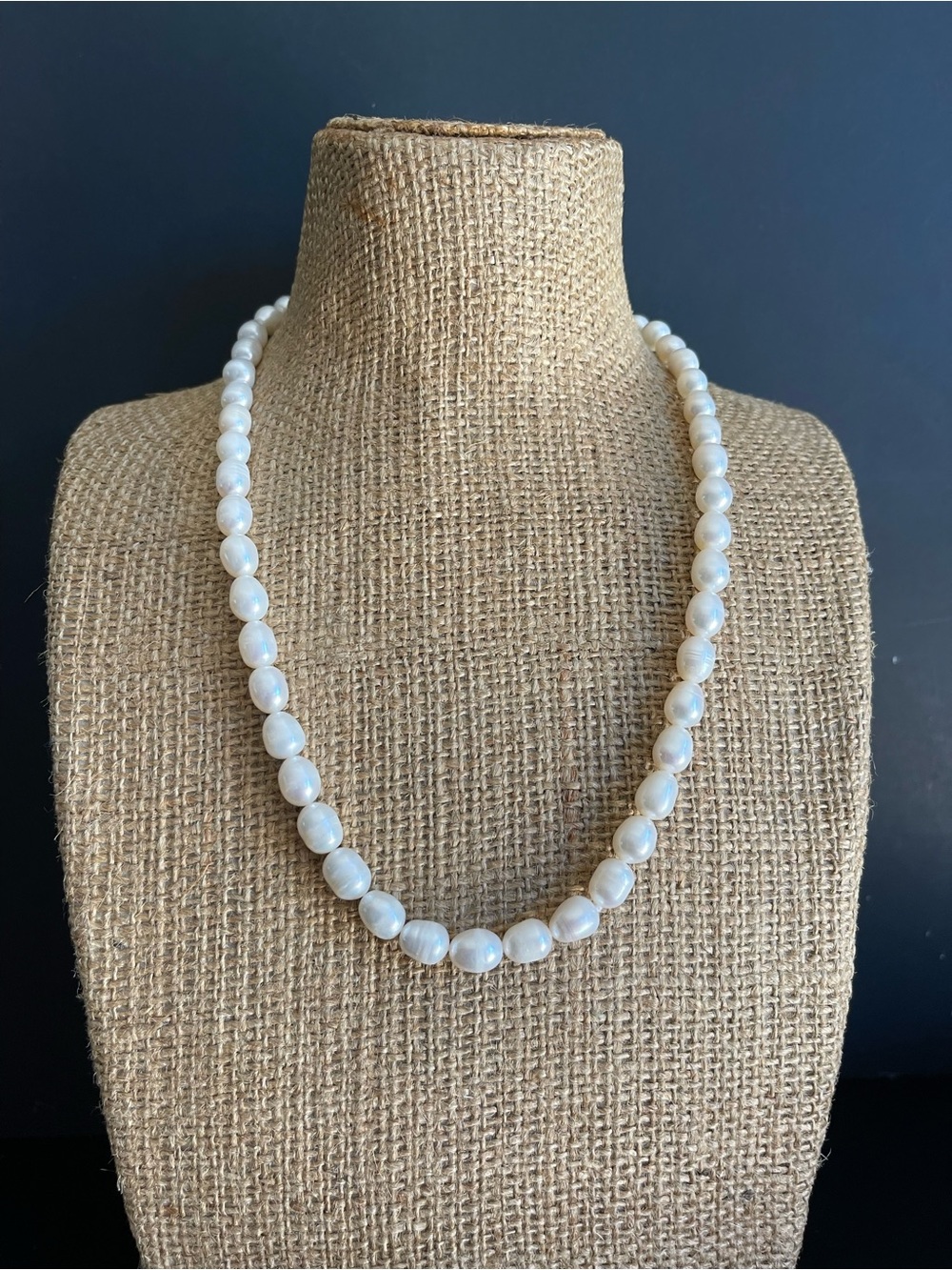 925 silver genuine freshwater  Pearl Necklace .